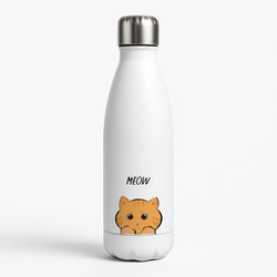 Ginger Cat - Cats White Water Bottle