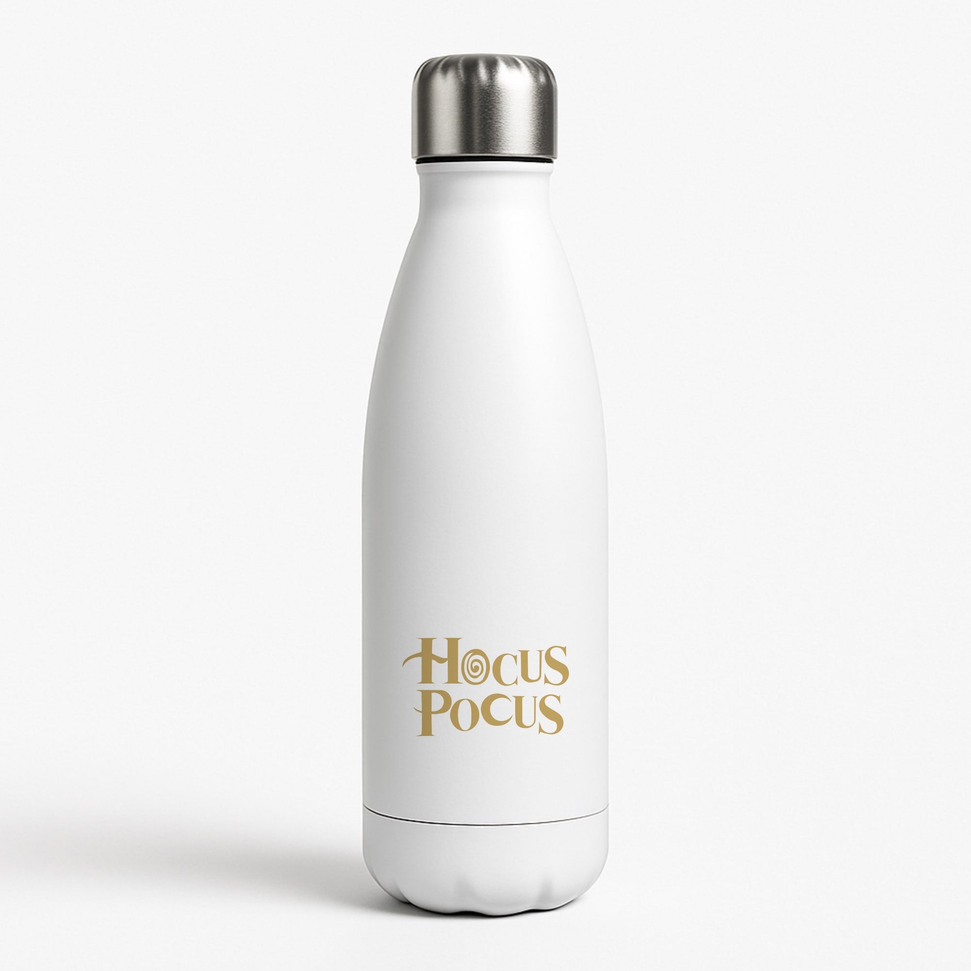 Text - Hocus Halloween White Water Bottle