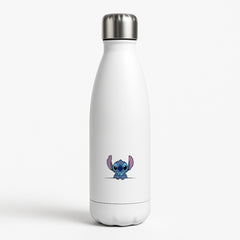 Alien Blue Leaning Water Bottle