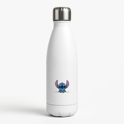 Alien Blue Leaning White Water Bottle