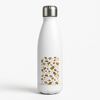 Festive - Christmas Patterns White Water Bottle