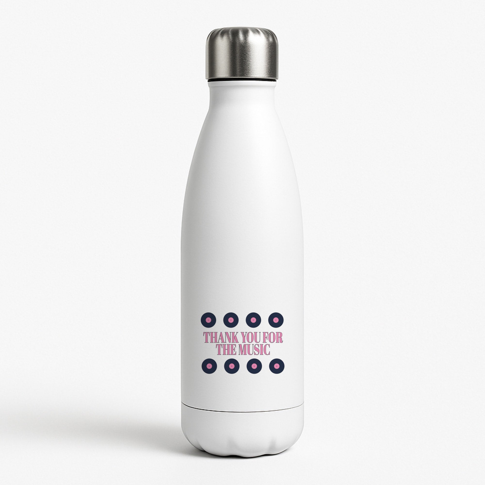 Thank You For The Music - Mamma Mia White Water Bottle