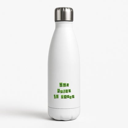 The Juice Is Loose White Water Bottle
