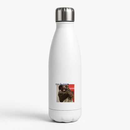 Me And You - Personalised Couples White Water Bottle