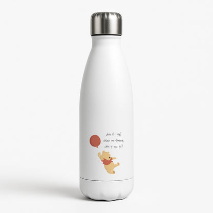 What If I Fail - Winnie White Water Bottle