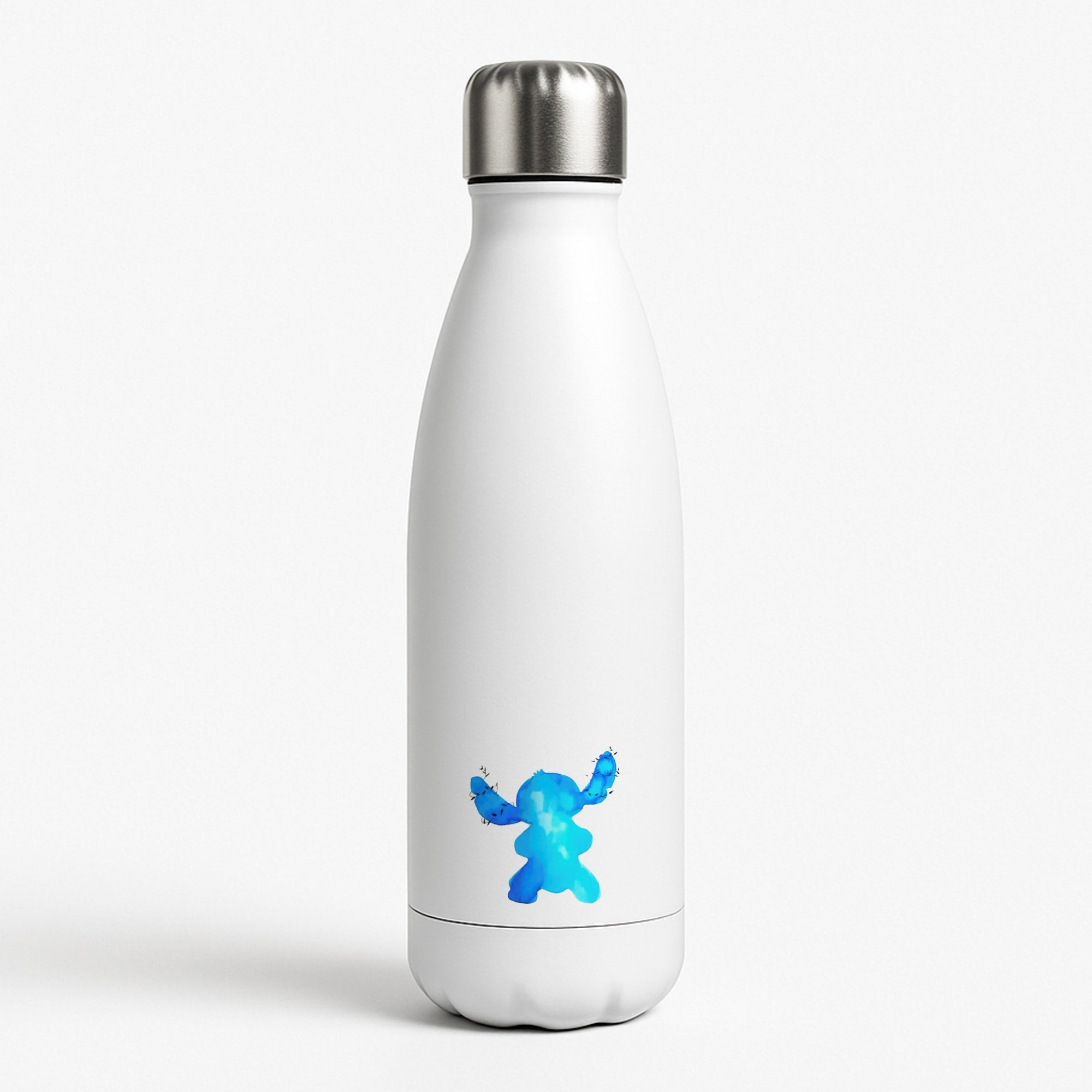Watercolour Blue Alien Disney Water Bottle