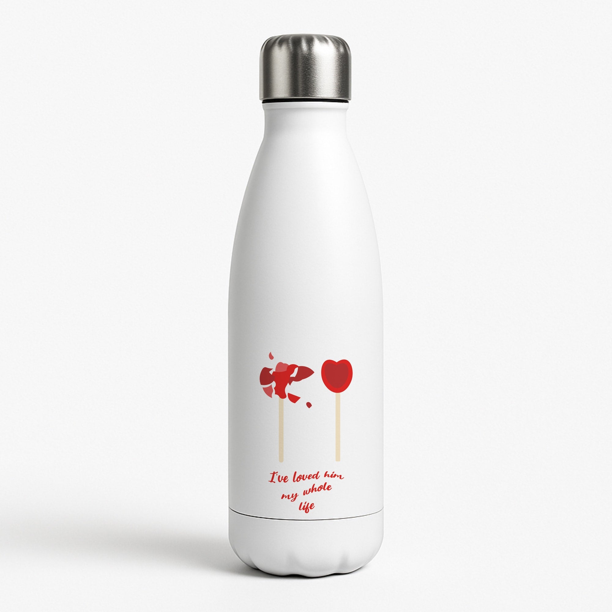 I've Loved Him My Whole Life White Water Bottle