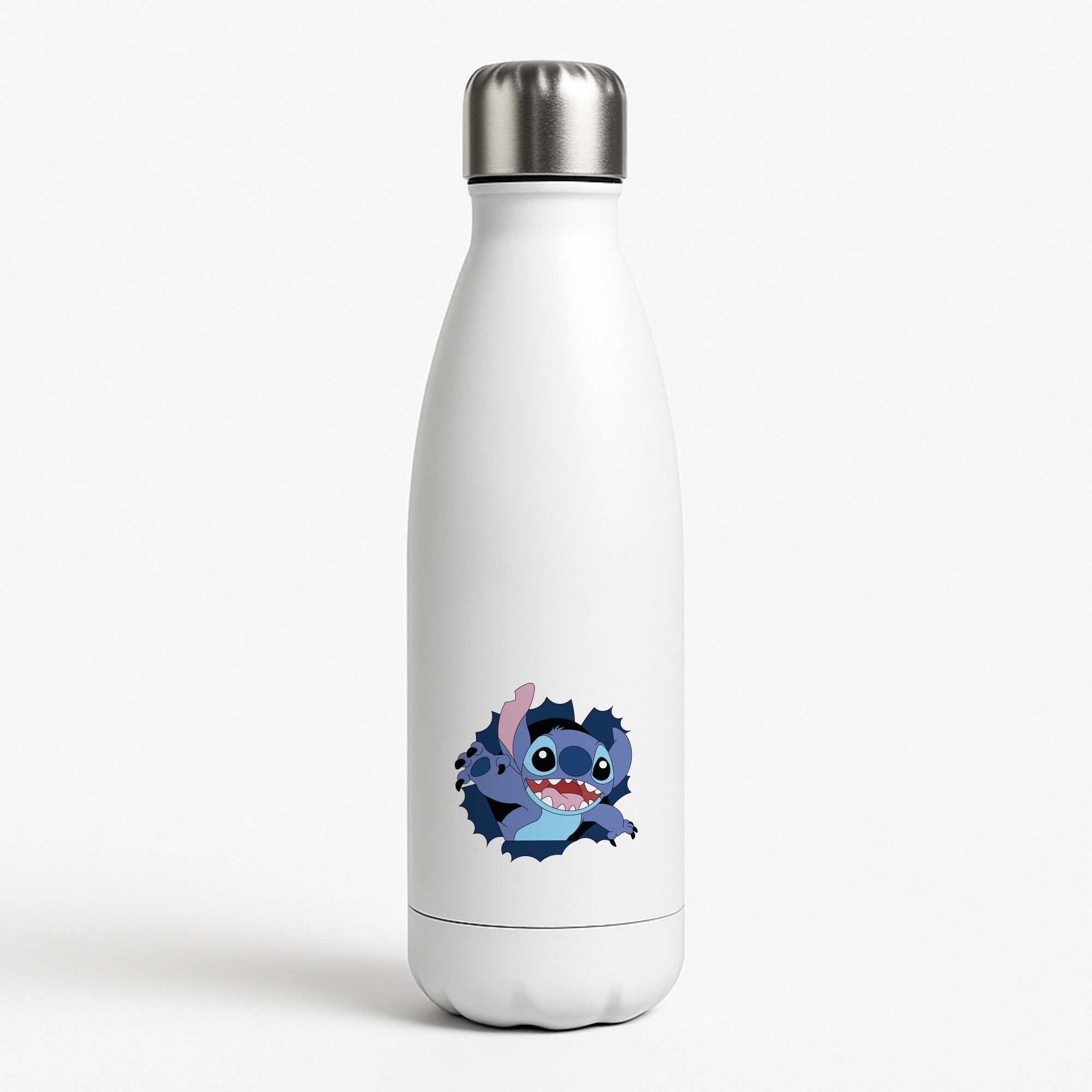 Torn Blue Alien White Water Bottle