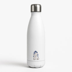 R2D2 White Water Bottle
