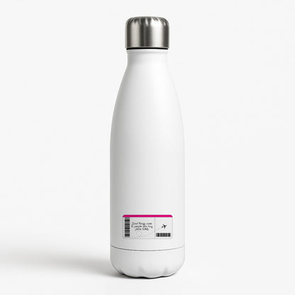 Buy Plane Tickets - Travel White Water Bottle
