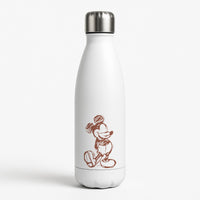 Sketched Mouse Outline Beige  Water Bottle