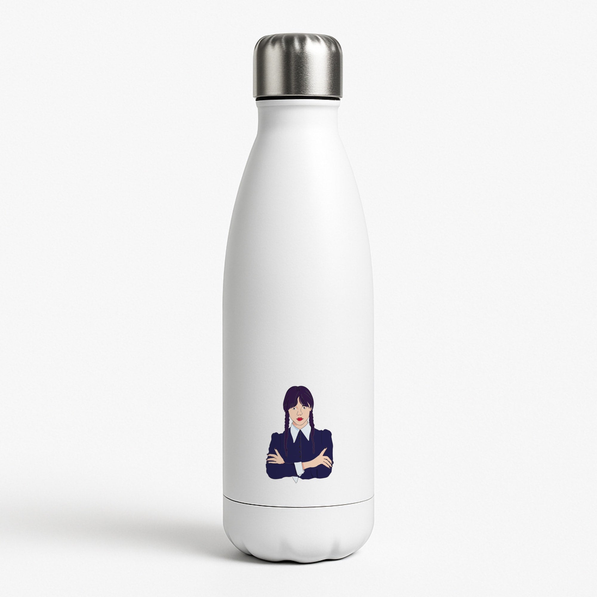 Wednesday Addams Wednesday White Water Bottle