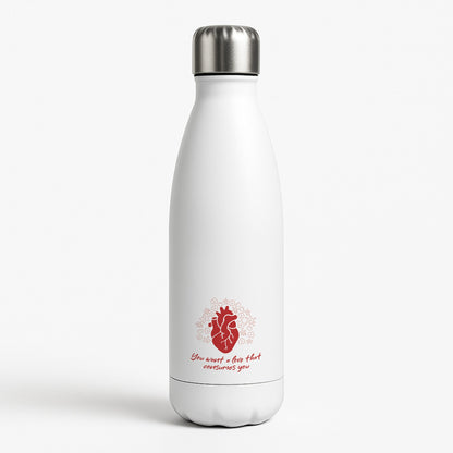 You Want A Love That Consumes You - VD White Water Bottle