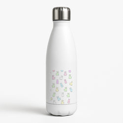 Pastel Pacas White Water Bottle