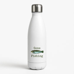 Gone Fishing  White Water Bottle