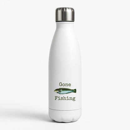 Gone Fishing  White Water Bottle