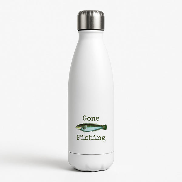 Gone Fishing  White Water Bottle