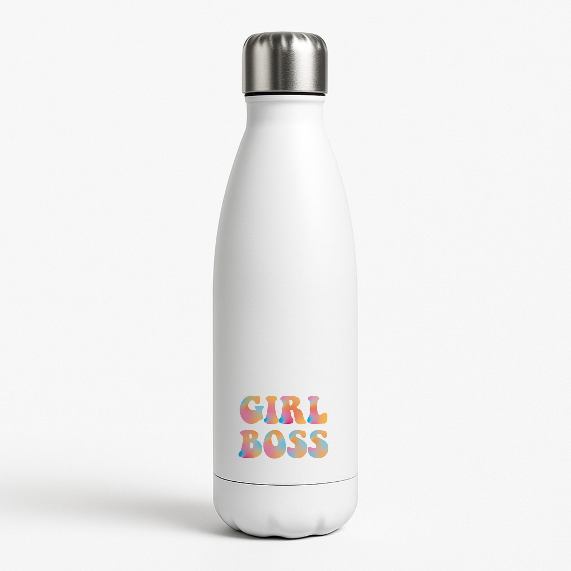 Girl Boss - Aesthetic Quote White Water Bottle