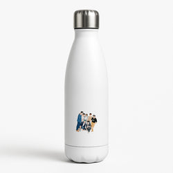 Casual K-Pop Band Band White Water Bottle