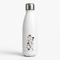 Stranger Drawings White Water Bottle