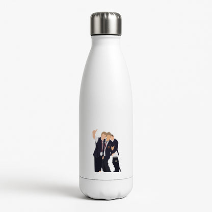 School Clothes - Bust Band White Water Bottle