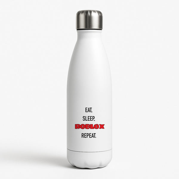Eat, sleep, repeat White Water Bottle