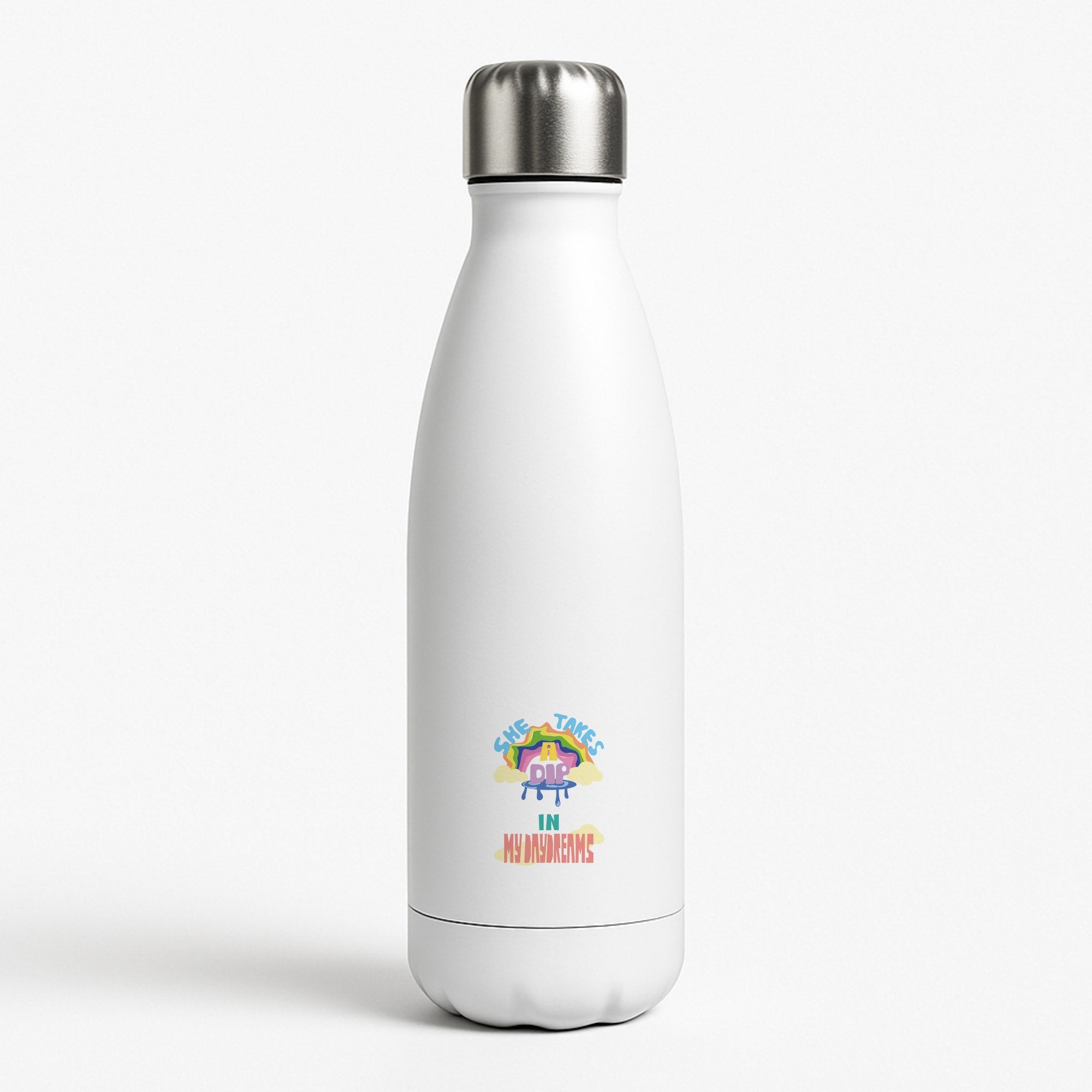 She takes a dip in my daydreams White Water Bottle