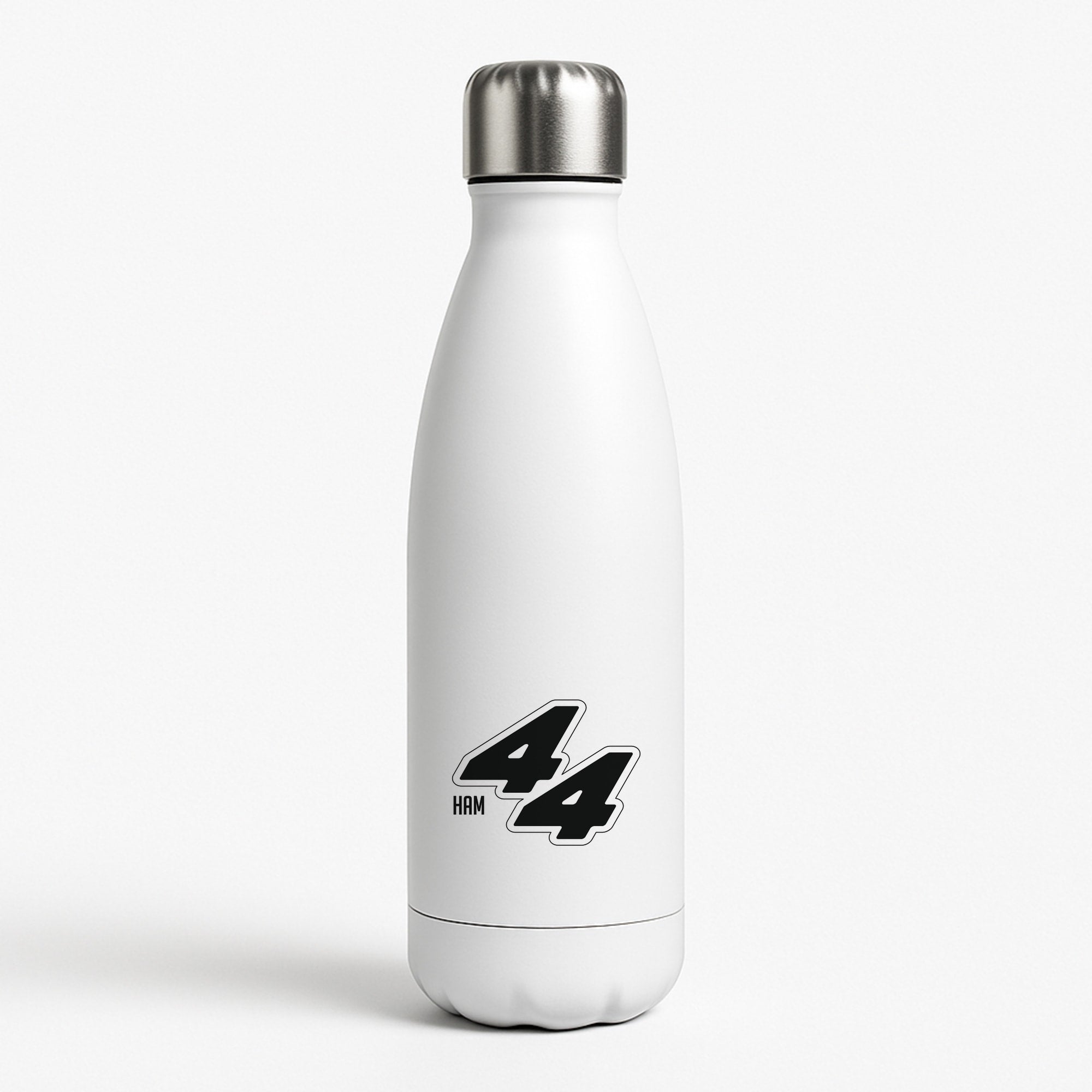 Dark Red Retro 44  White Water Bottle