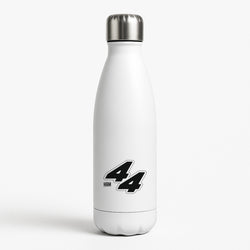 Dark Red Retro 44  White Water Bottle