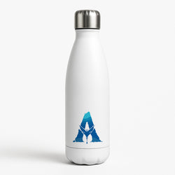 Alien World Logo White Water Bottle