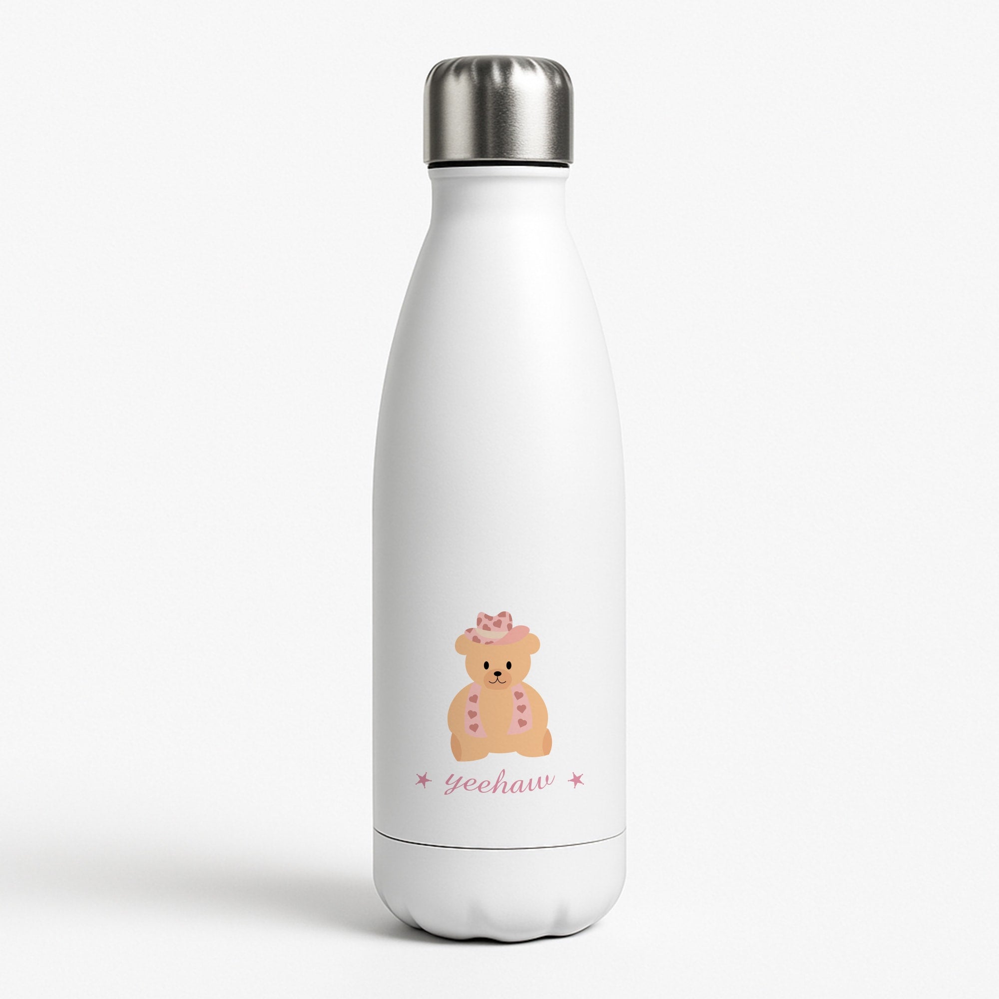 Yeehaw Teddy Bear Water Bottle