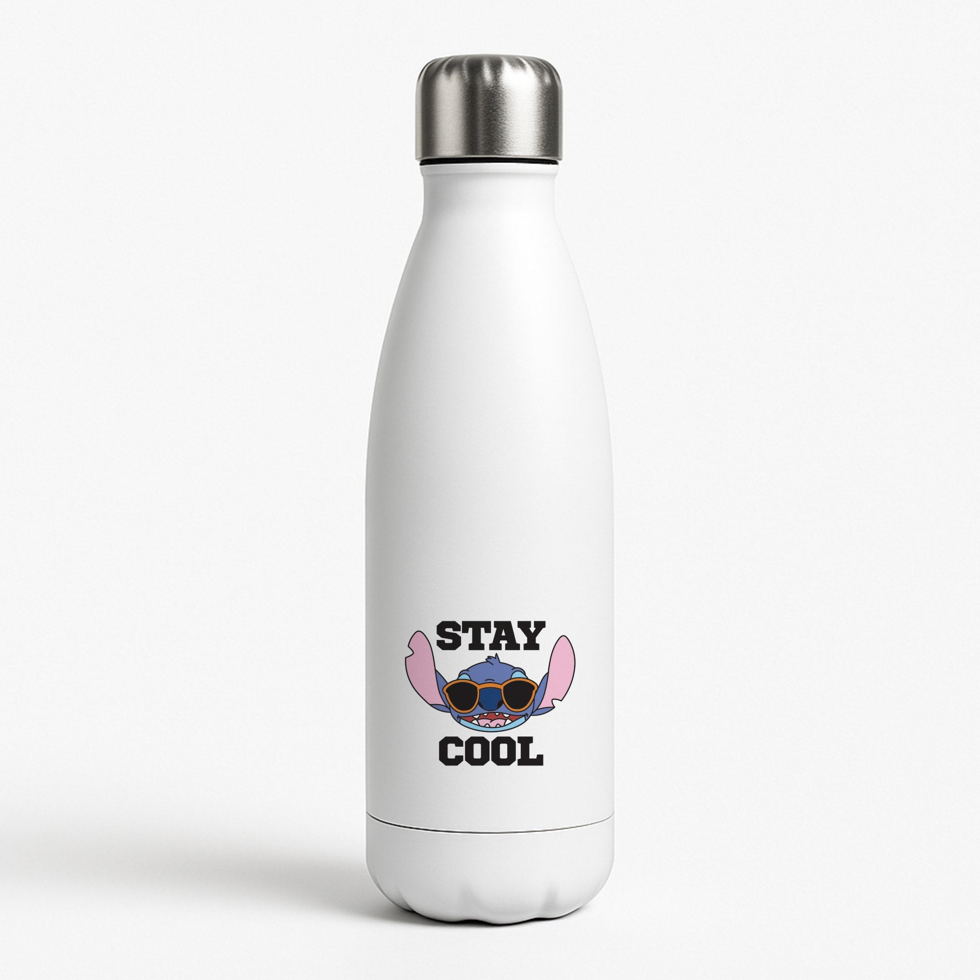 Stay Cool Blue Alien White Water Bottle