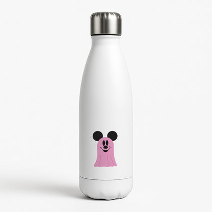Mouse Ghost Pattern Halloween White Water Bottle