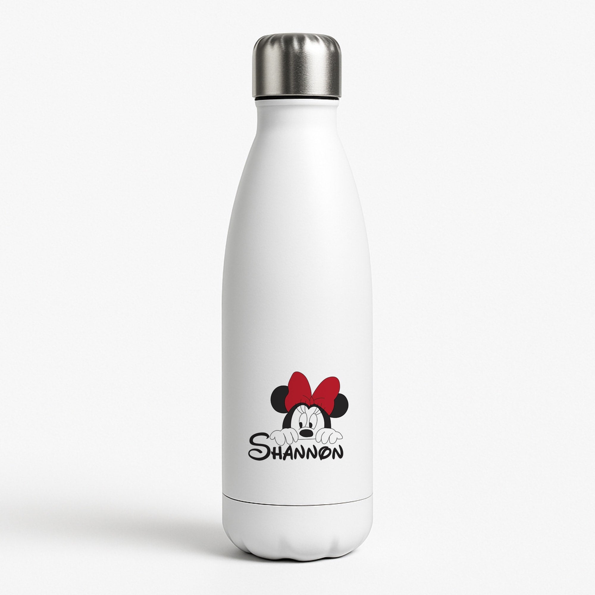 Minnie Mouse - Personalised Fairytale White Water Bottle