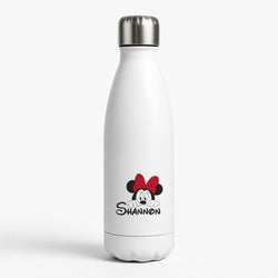 Minnie Mouse - Personalised Fairytale White Water Bottle