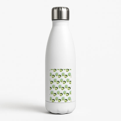 R&M Pattern White Water Bottle