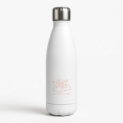 I Swear Shes An Angel - Clean Girl Aesthetic White Water Bottle