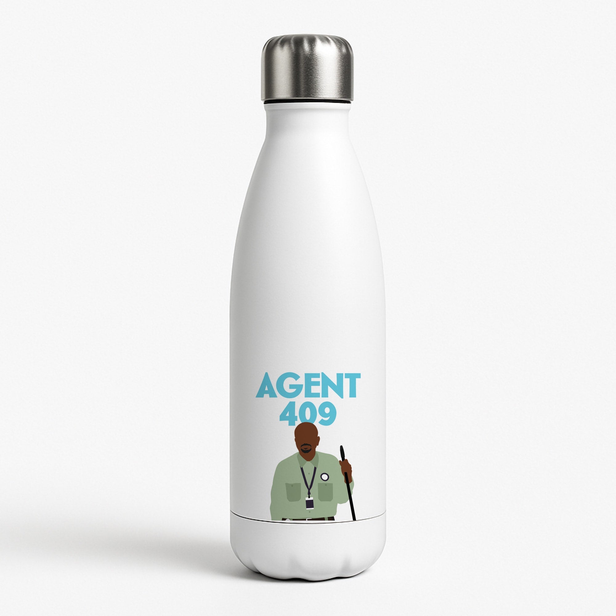 Agent 409 White Water Bottle