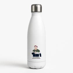 Are You Asking Me To Step Into Christmas - Gavin And Stacey White Water Bottle