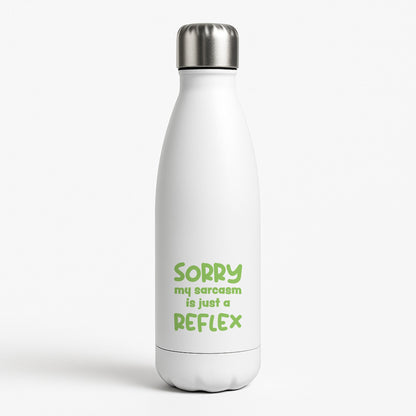 Sorry My Sarcasm White Water Bottle