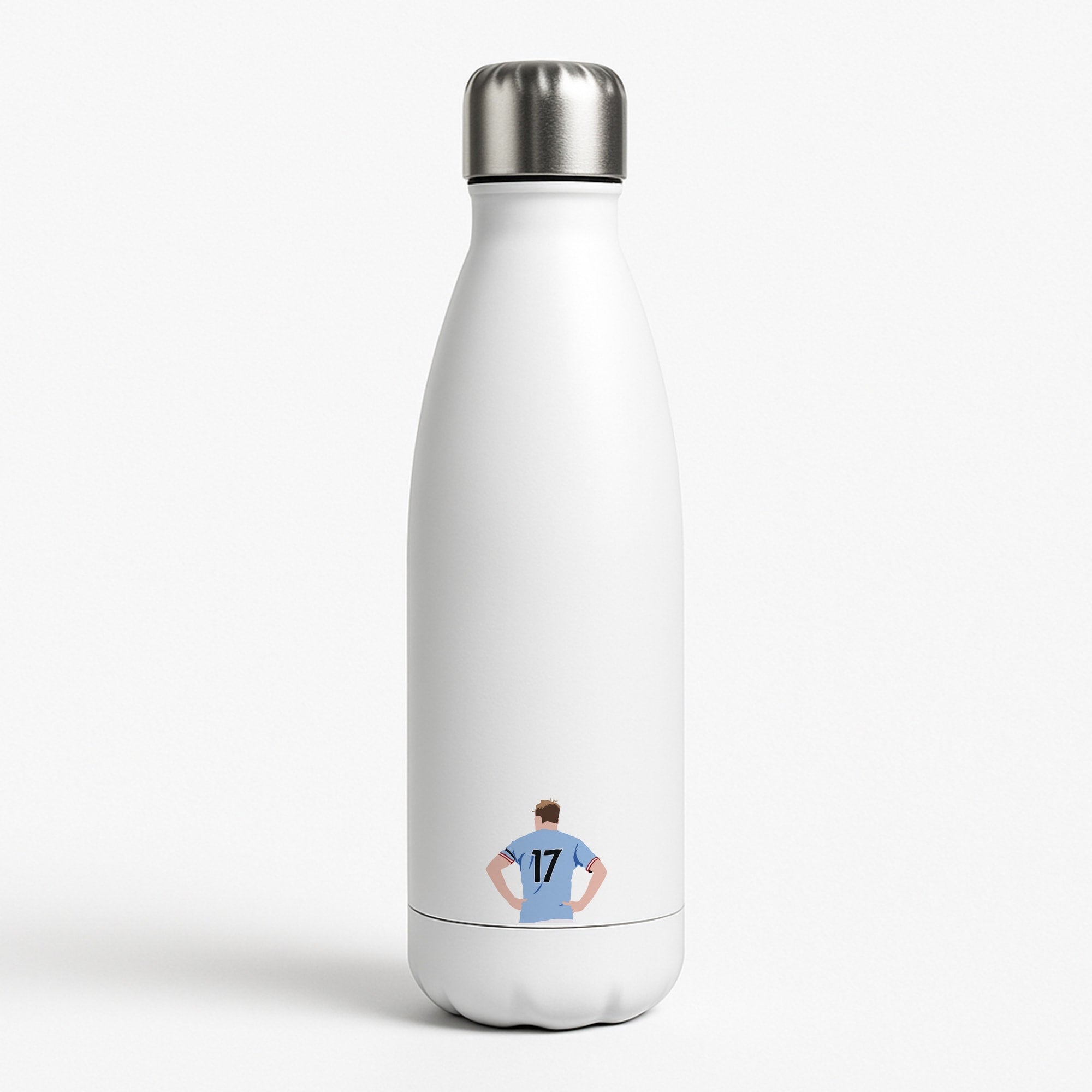 De Bruyne - Football White Water Bottle