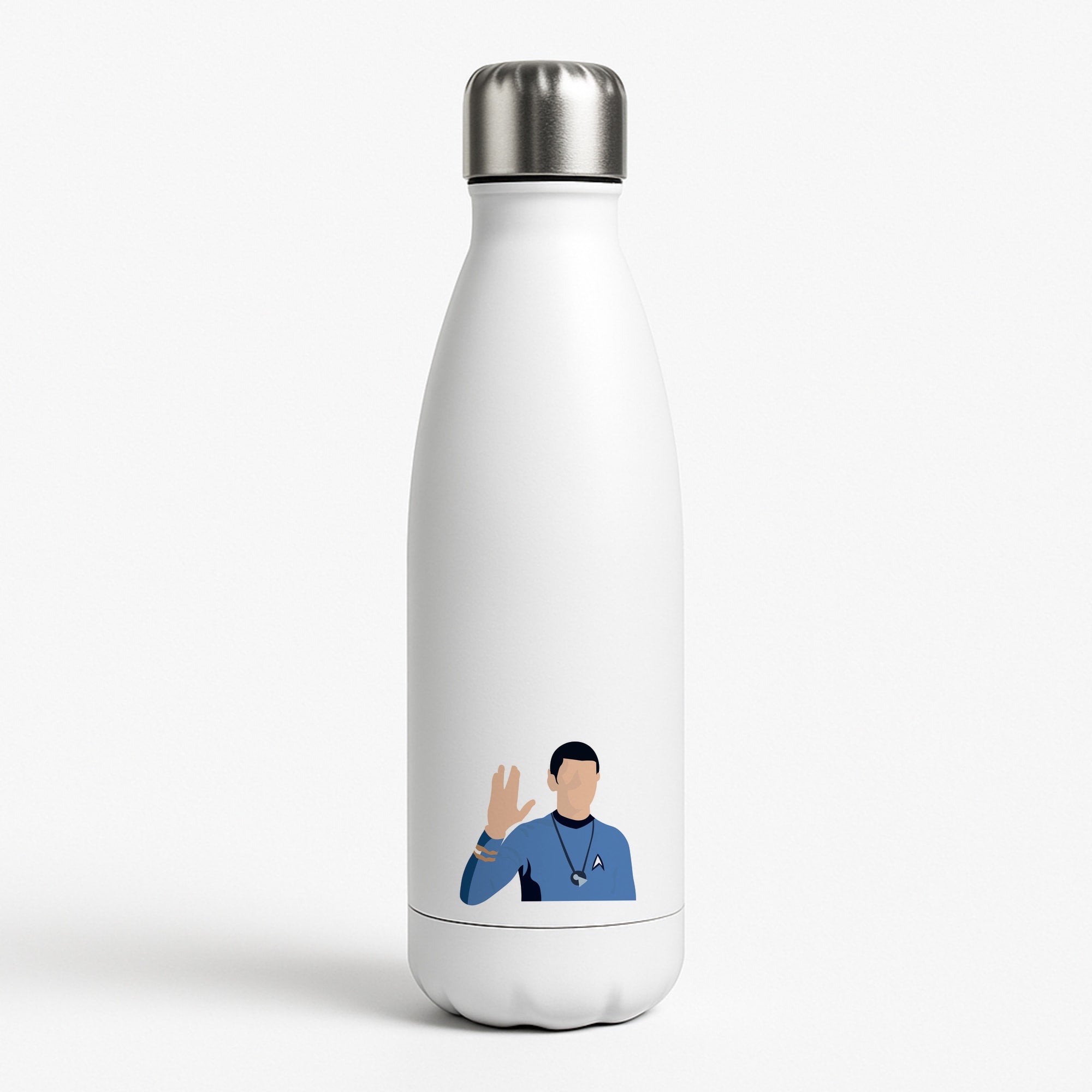 Spock White Water Bottle
