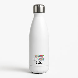 Run White Water Bottle