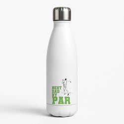 Best Dad By Par - Fathers Day White Water Bottle