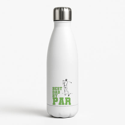 Best Dad By Par - Fathers Day White Water Bottle