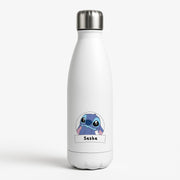 Personalised Cute Blue Alien Water Bottle 1