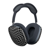 Black Wavy Grid Pattern AirPods Max Case 2