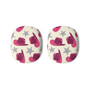 Pink Cowboy Hats And Stars Pattern AirPods Max Case 3