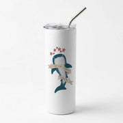 Emotional Support Shark Skinny Tumbler 1