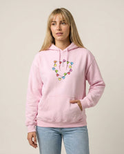 Cartoon Mouse Christmas Fairylights Heart Hoodie 1
